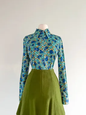 1960's Flower Power Alex Colman Top / Sz M