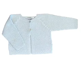 2 Button Rice Stitch Cardigan-Blue & Green (Infant)