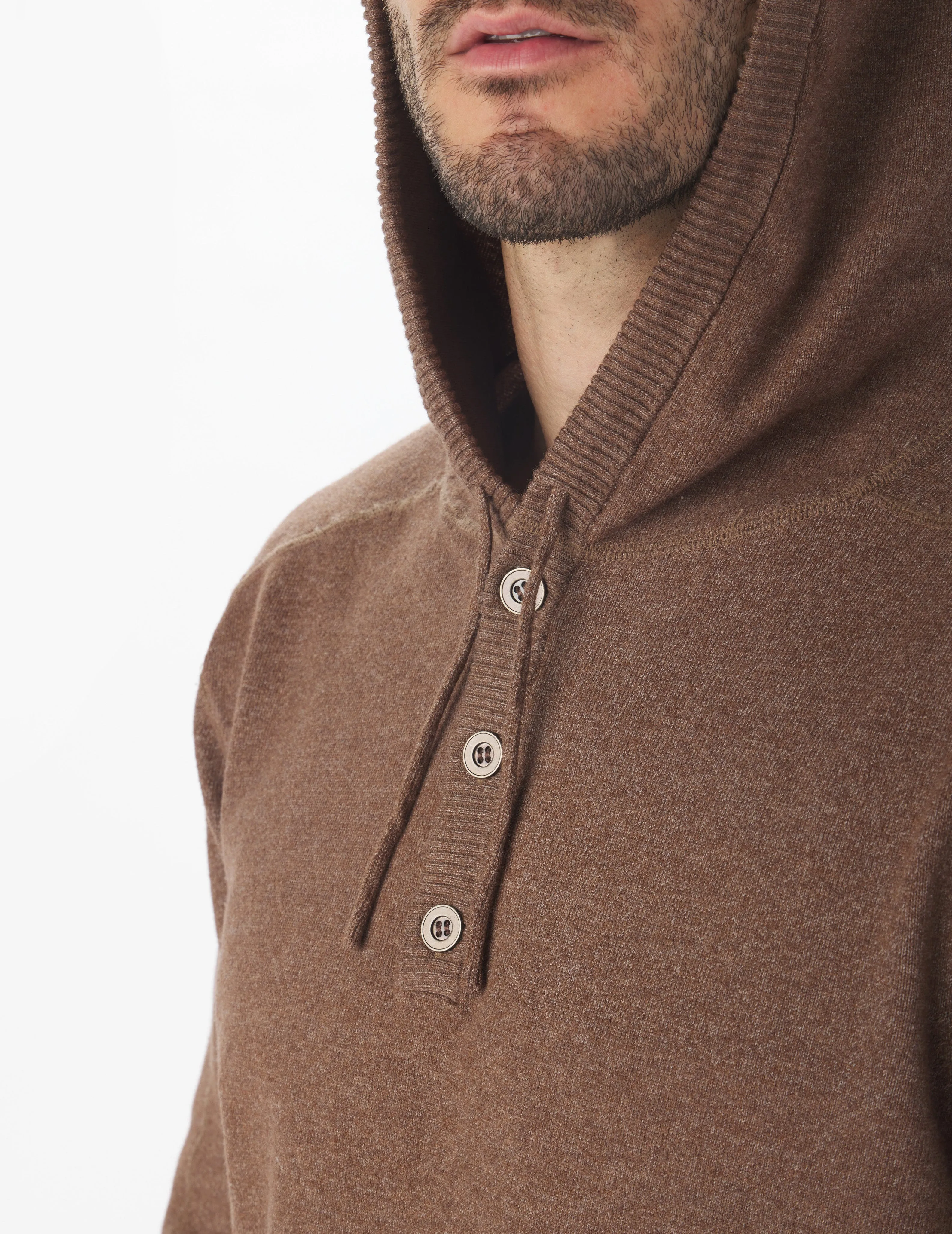 Ace Hooded Sweater: Espresso