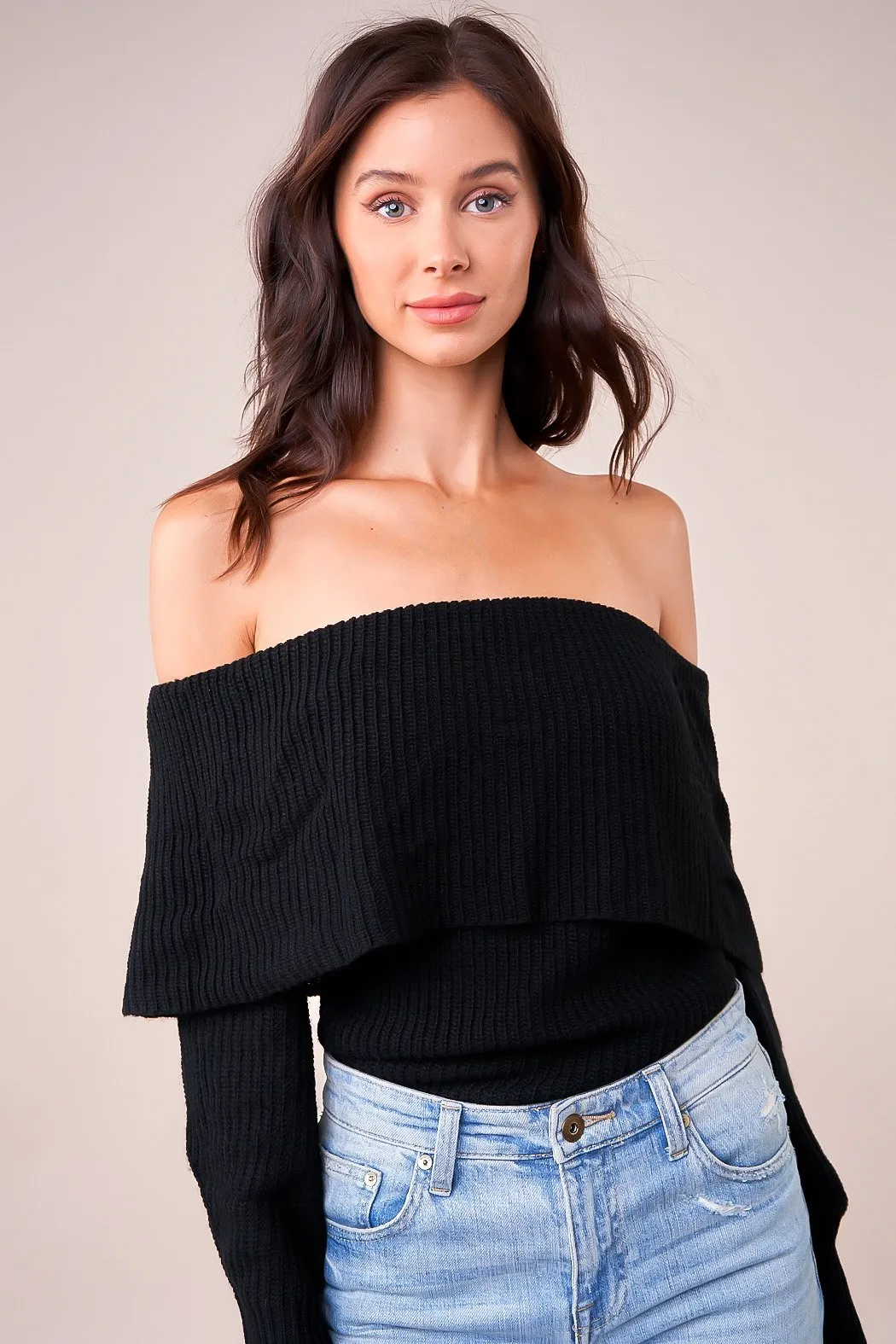 Allegra Off The Shoulder Sweater