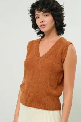 Basketweave Sweater Vest