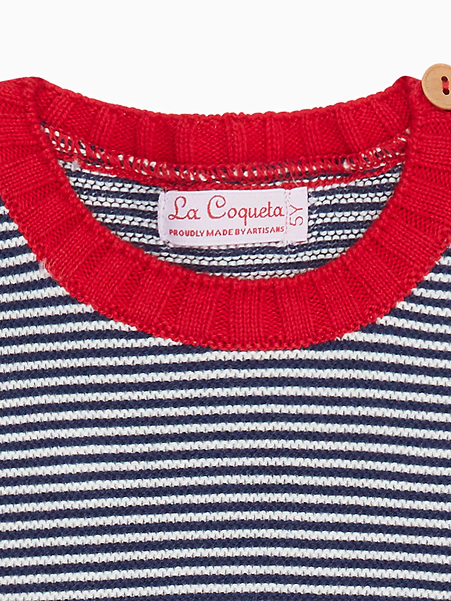 Blue Stripe Bromo Boy Cotton Jumper