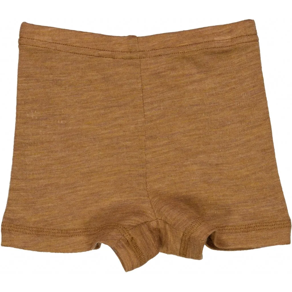 Boys Wool Tights - clay melange