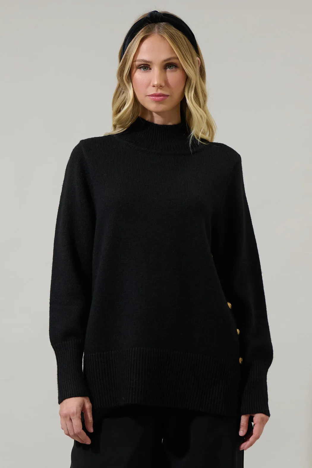 Brussel Mock Neck Sweater