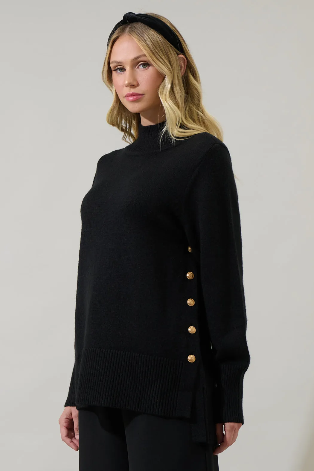 Brussel Mock Neck Sweater