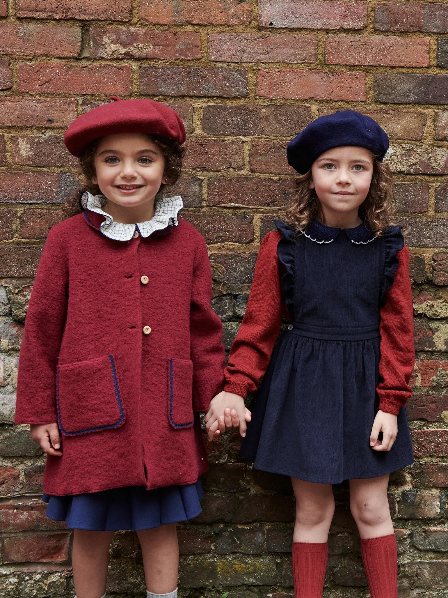 Burgundy Diana Merino Girl Jumper