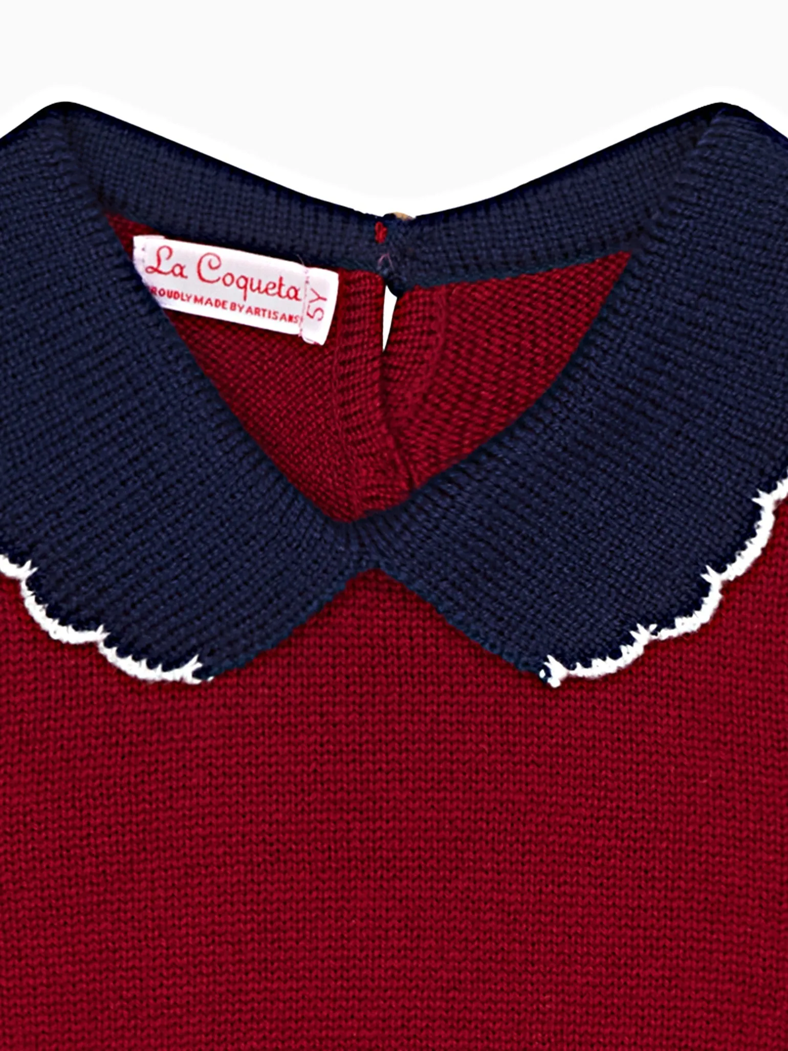 Burgundy Diana Merino Girl Jumper