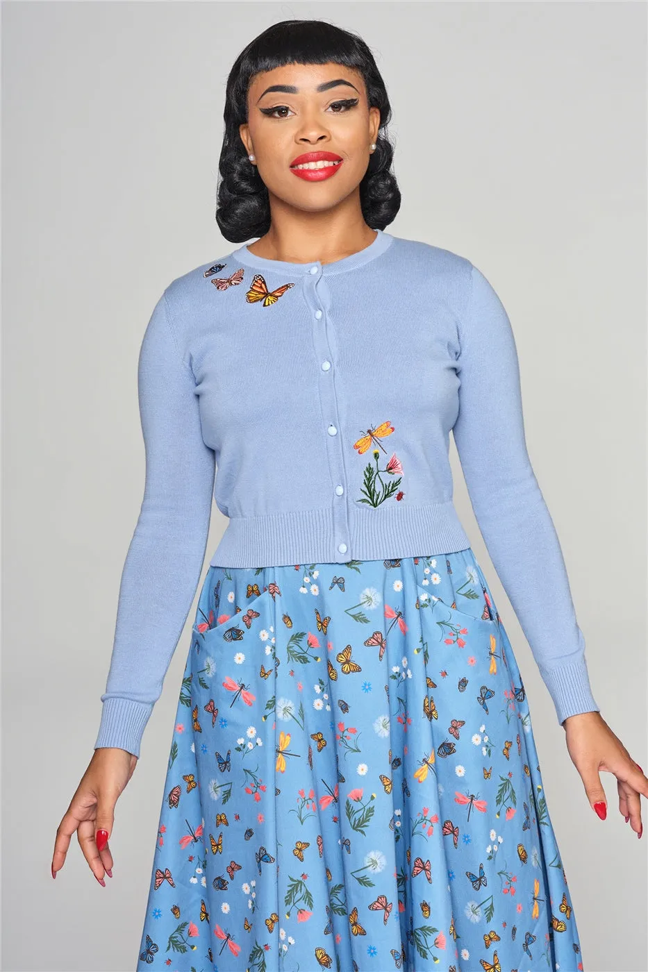 Butterfly Field Jessie Cardigan by Collectif