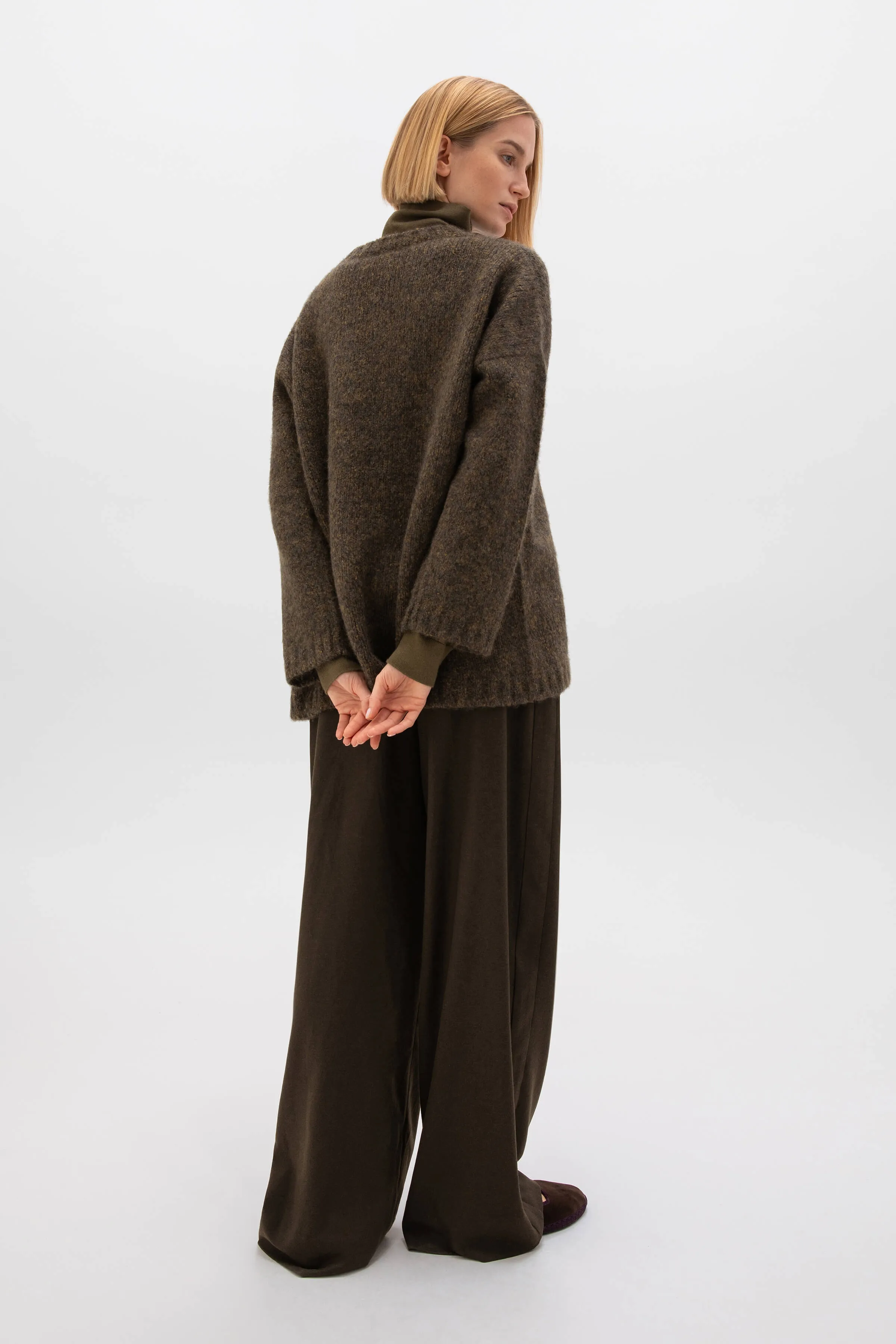 Cashmere Bouclé Slouch Jumper