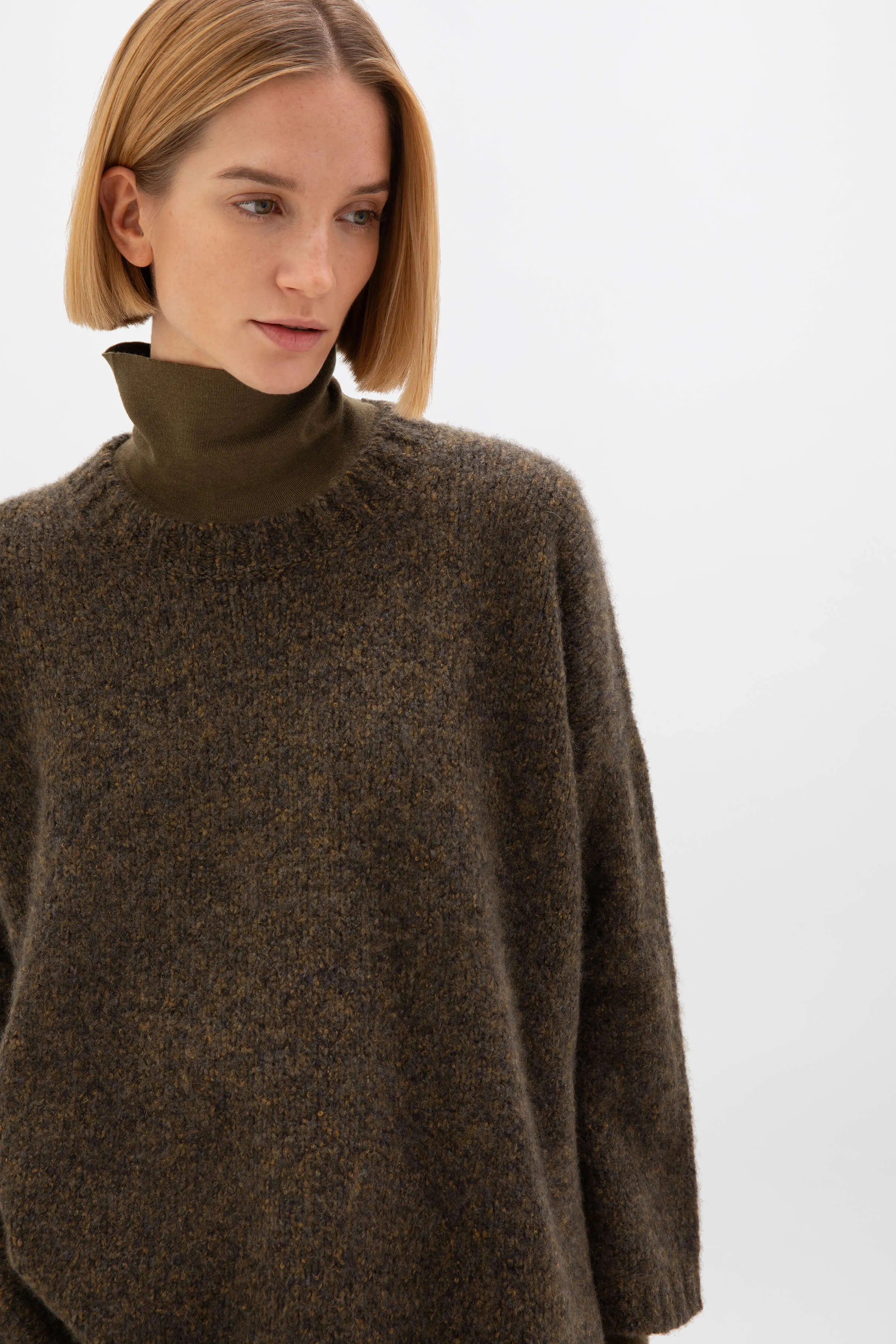 Cashmere Bouclé Slouch Jumper