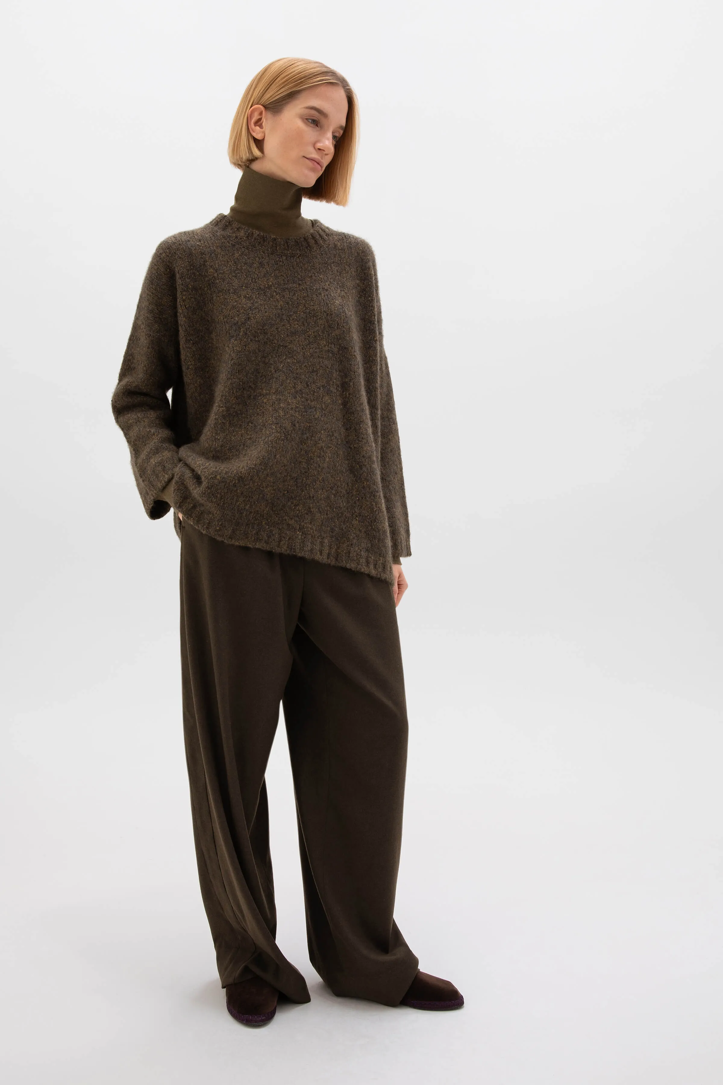 Cashmere Bouclé Slouch Jumper