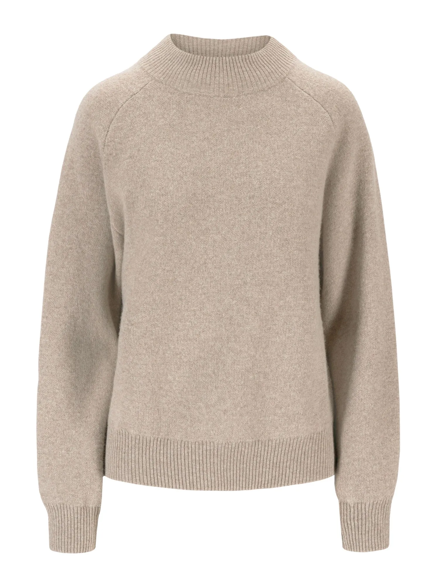 Cashmere sweater "Snowflake" - toast