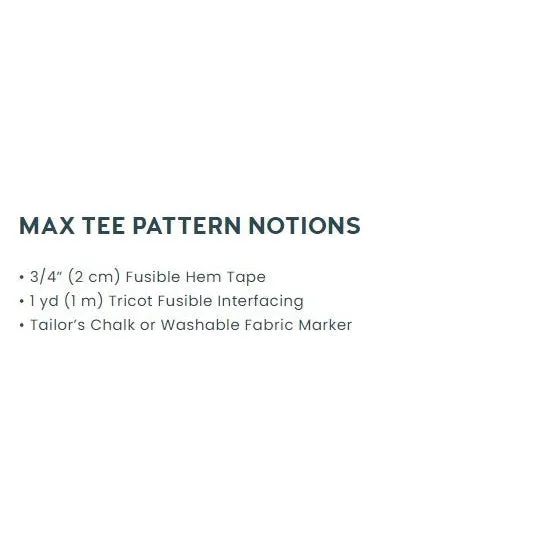 Chalk and Notch Max Tee Paper Pattern