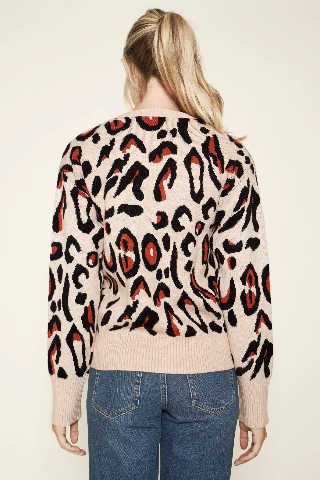 Charmed Leopard Print Sweater