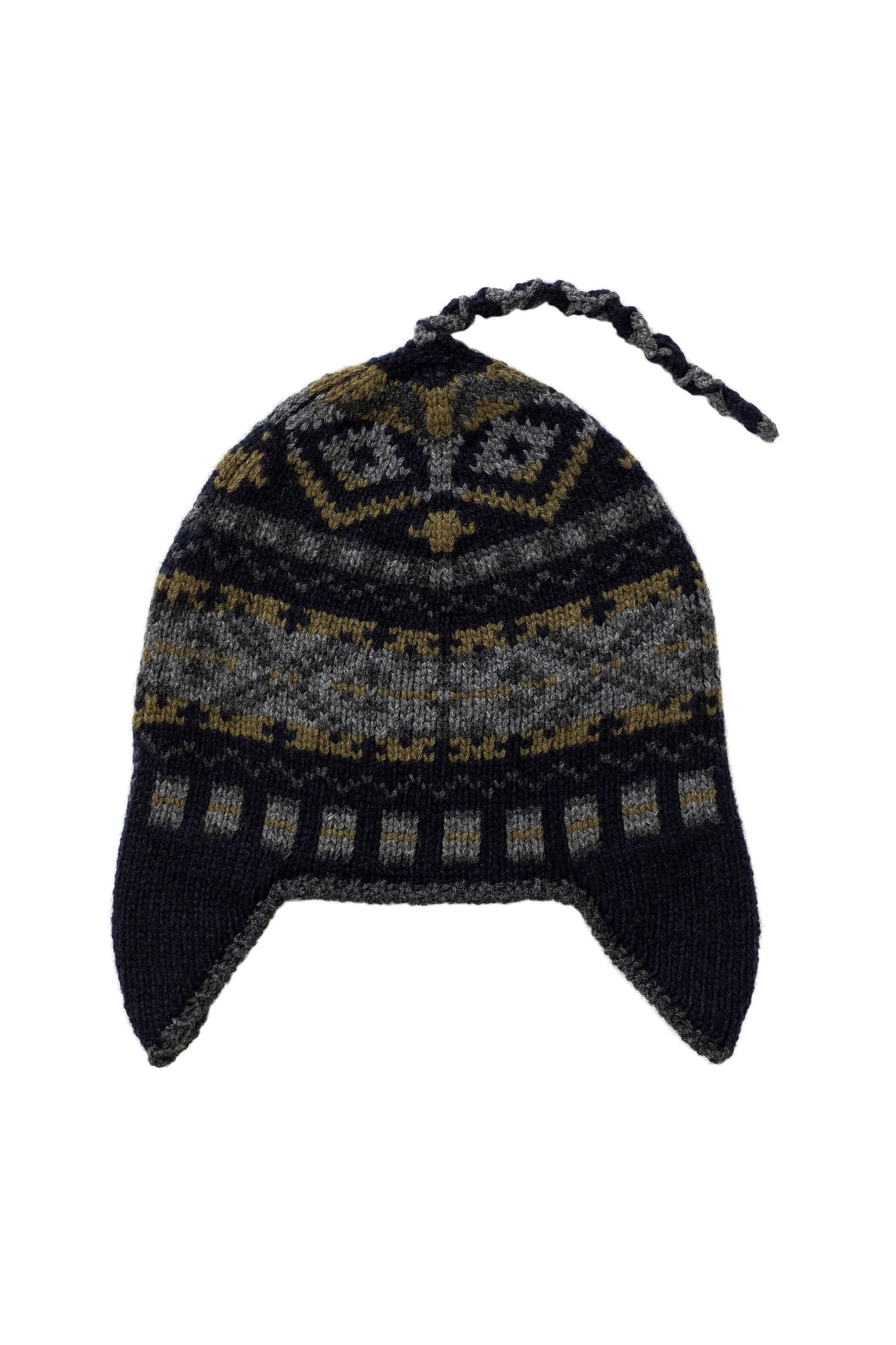 Children's Cashmere Fairisle Inca Beanie