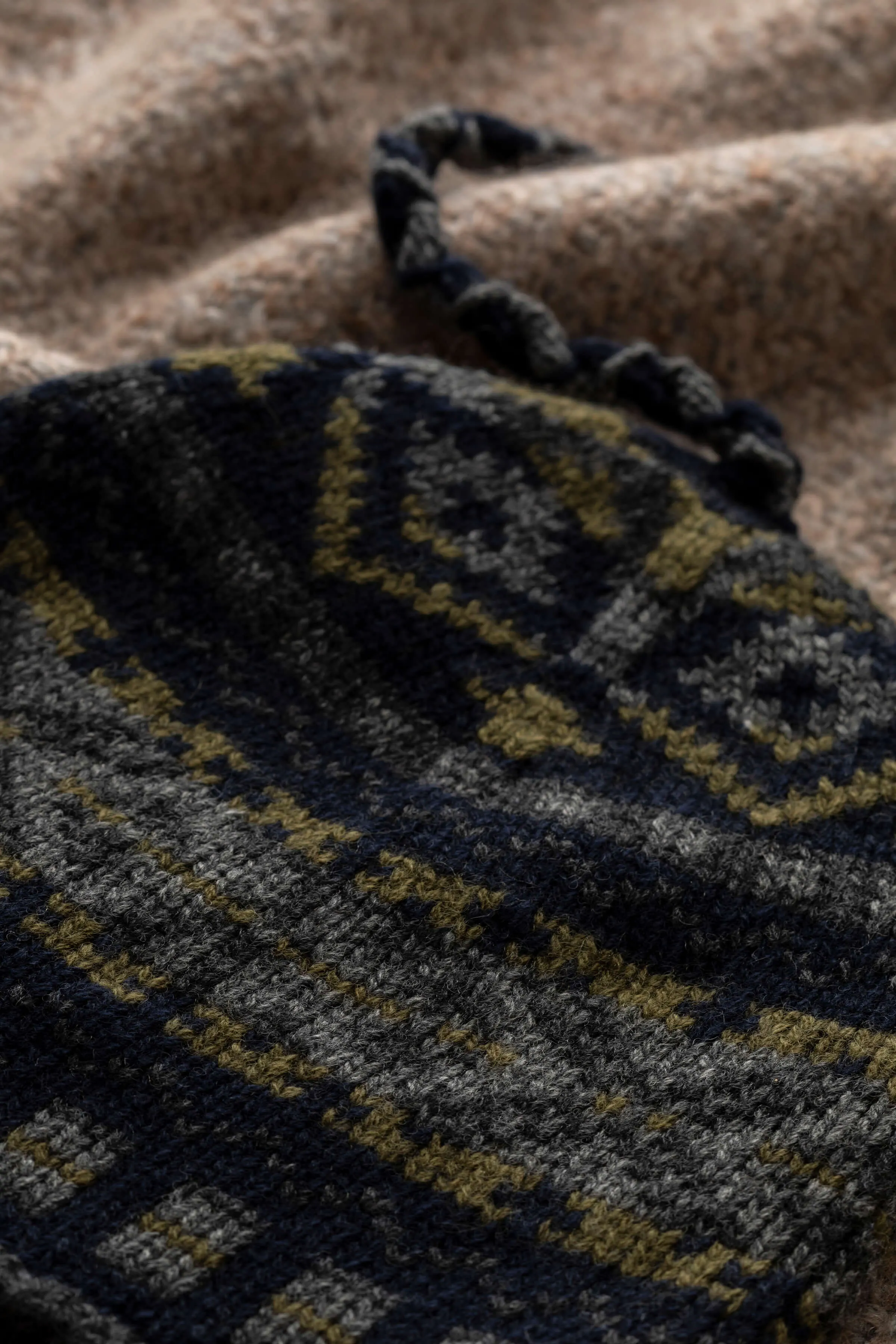 Children's Cashmere Fairisle Inca Beanie