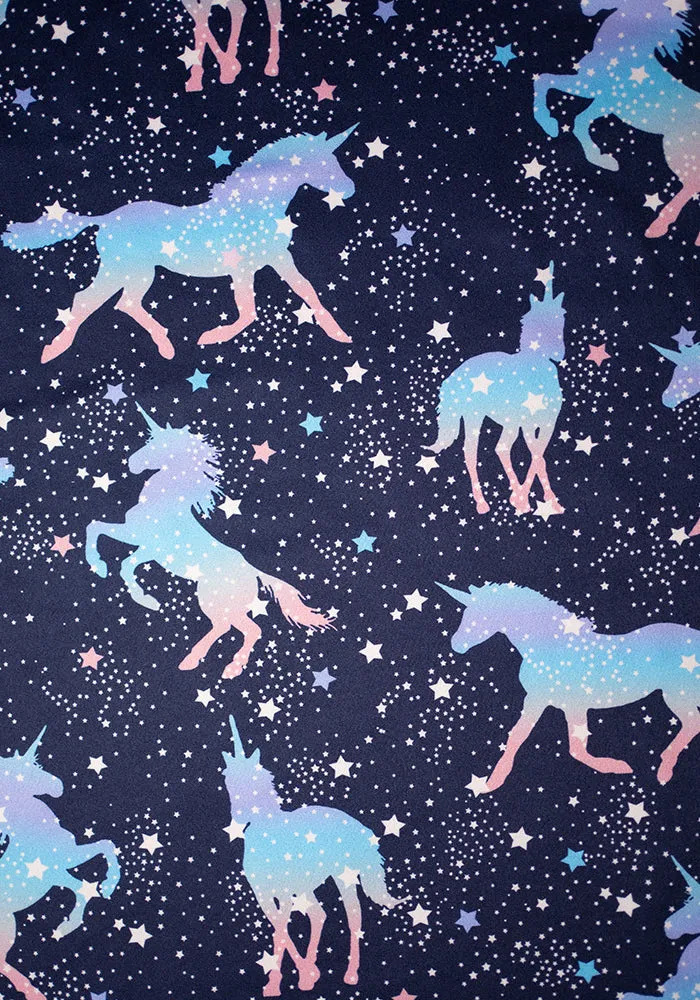 Children's Unicorn & Stars Print Pyjama Set (Moonbeam)