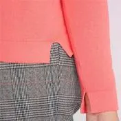 Coral Crew Neck Cardigan