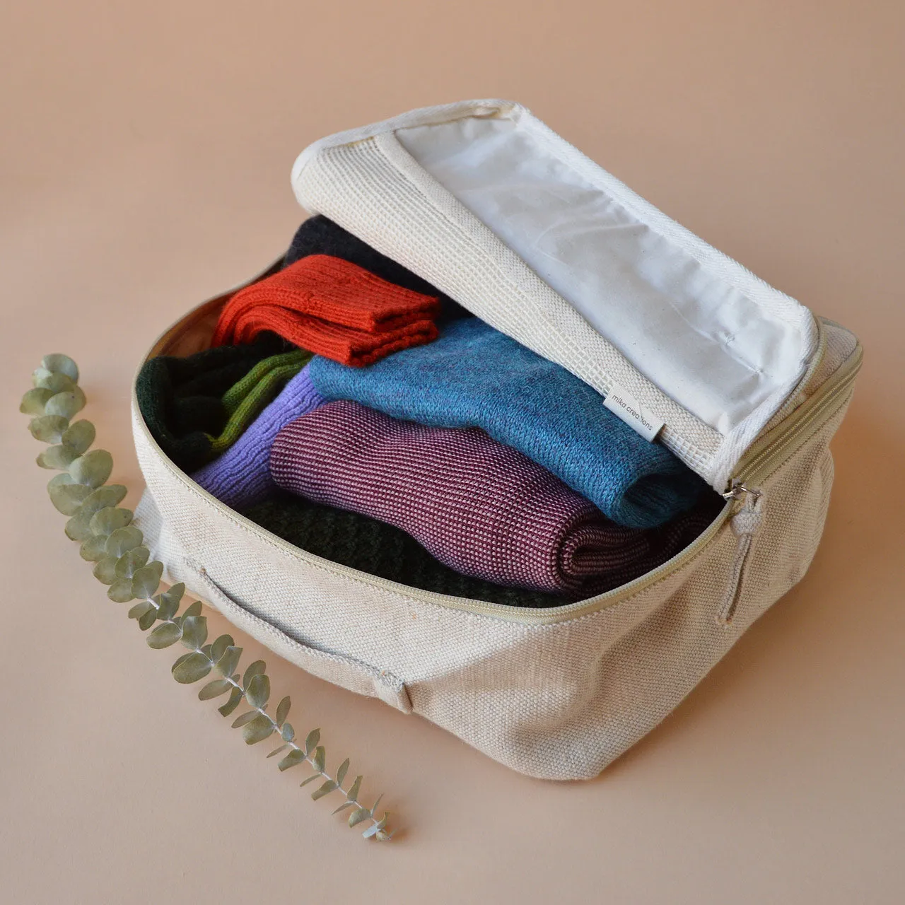 Cotton/Jute Knitwear Storage Cubes - 3 Pack (S/M/L)