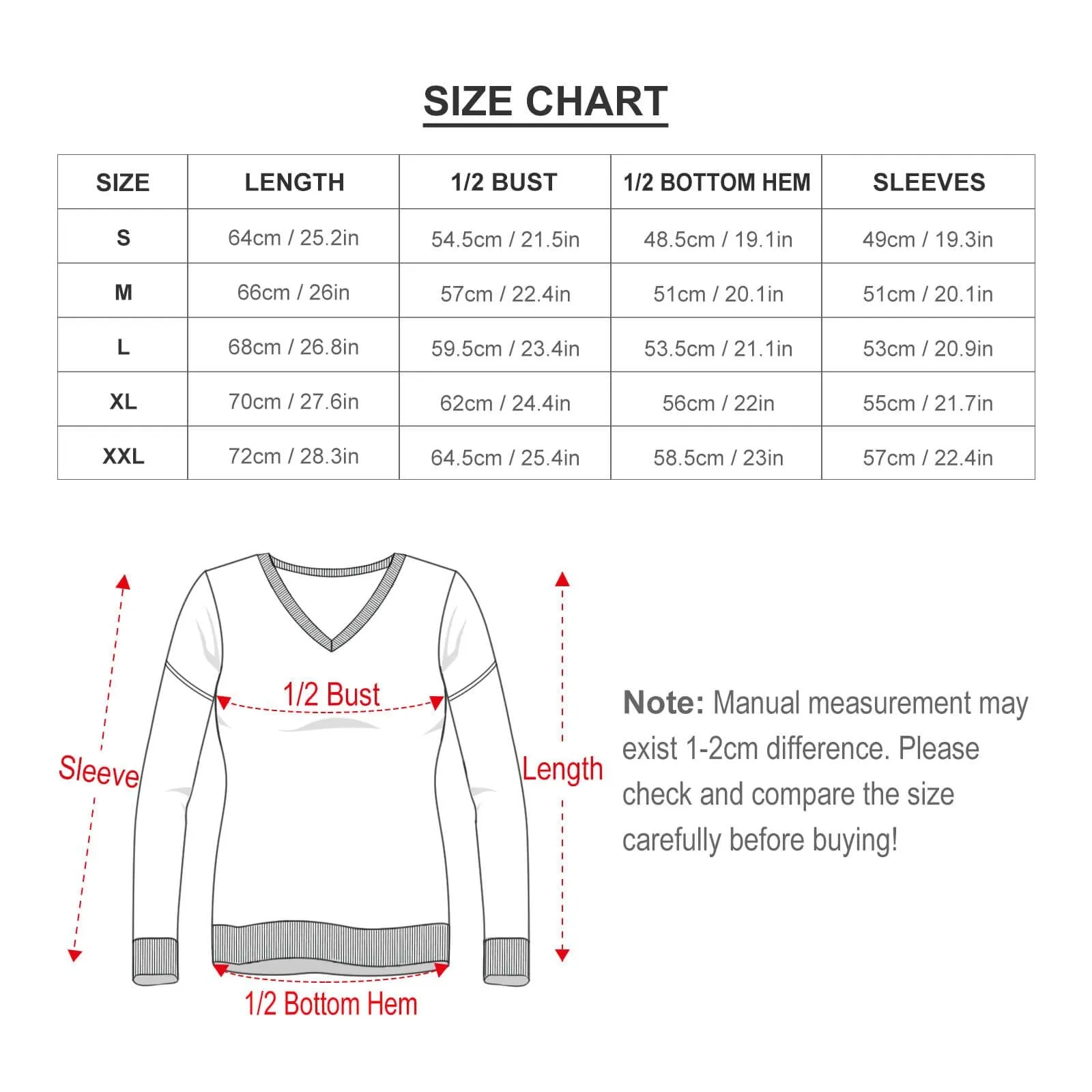 Custom Boyfriend Face V-Neck Sweater for Women Ugly Christmas Sweater Long Sleeve Lightweight Sweater Tops