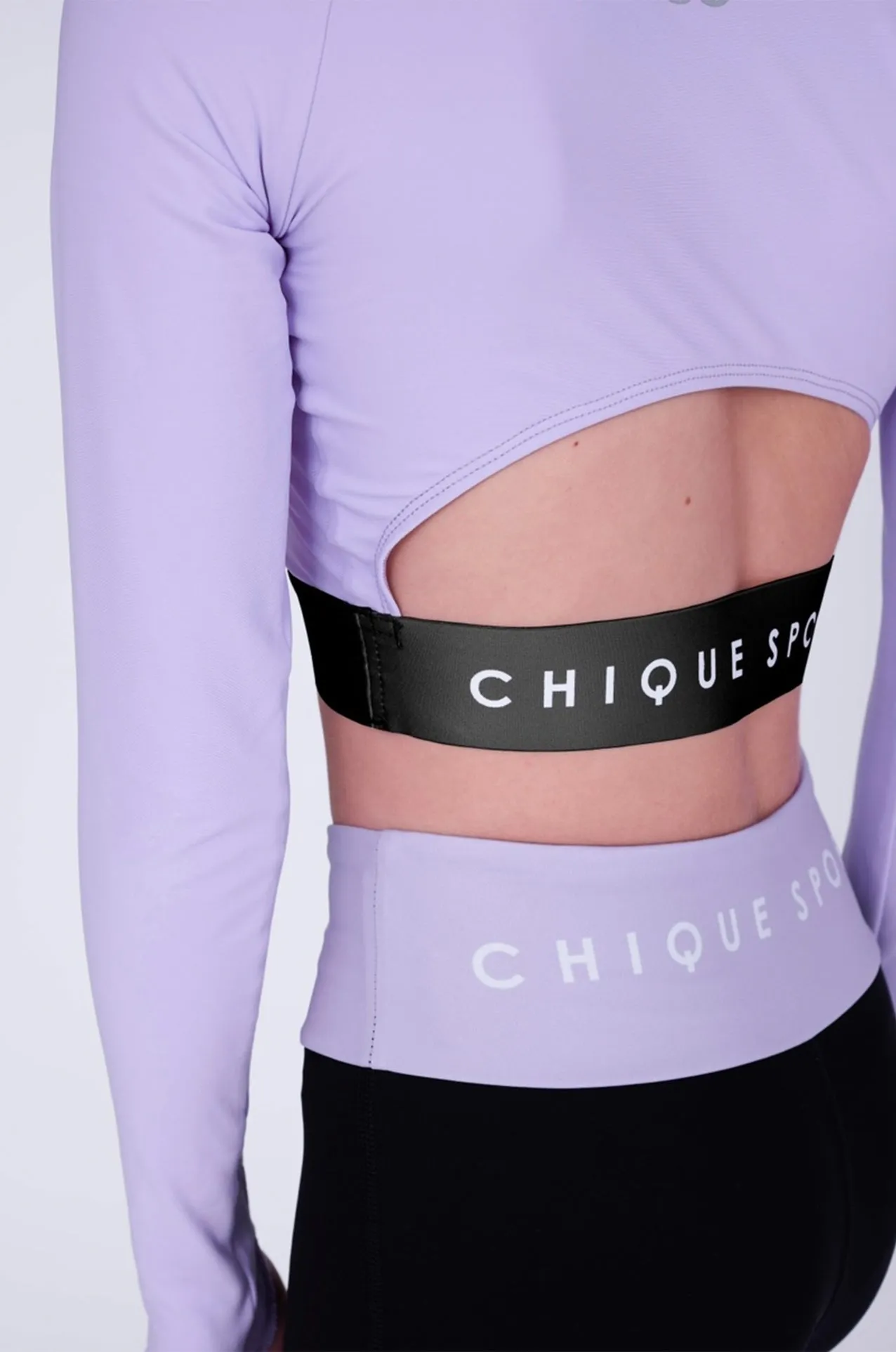 Empower Long-Sleeve Crop in Amethyst