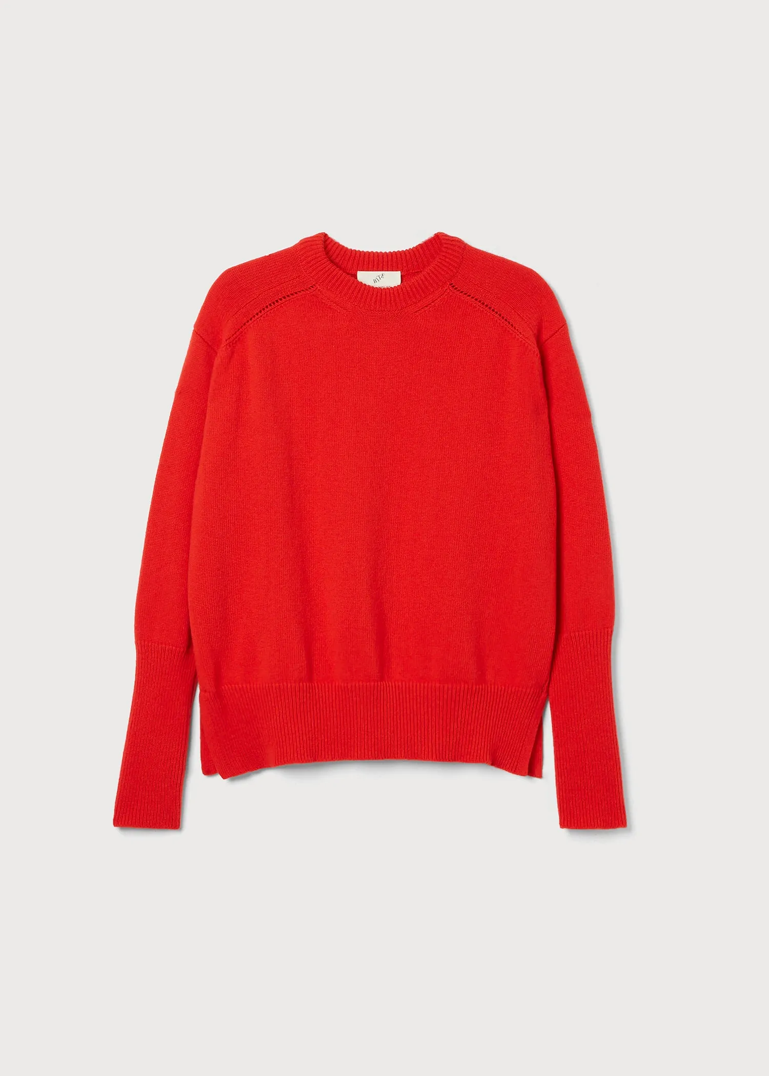 Fine Wool Knit Crew-Neck