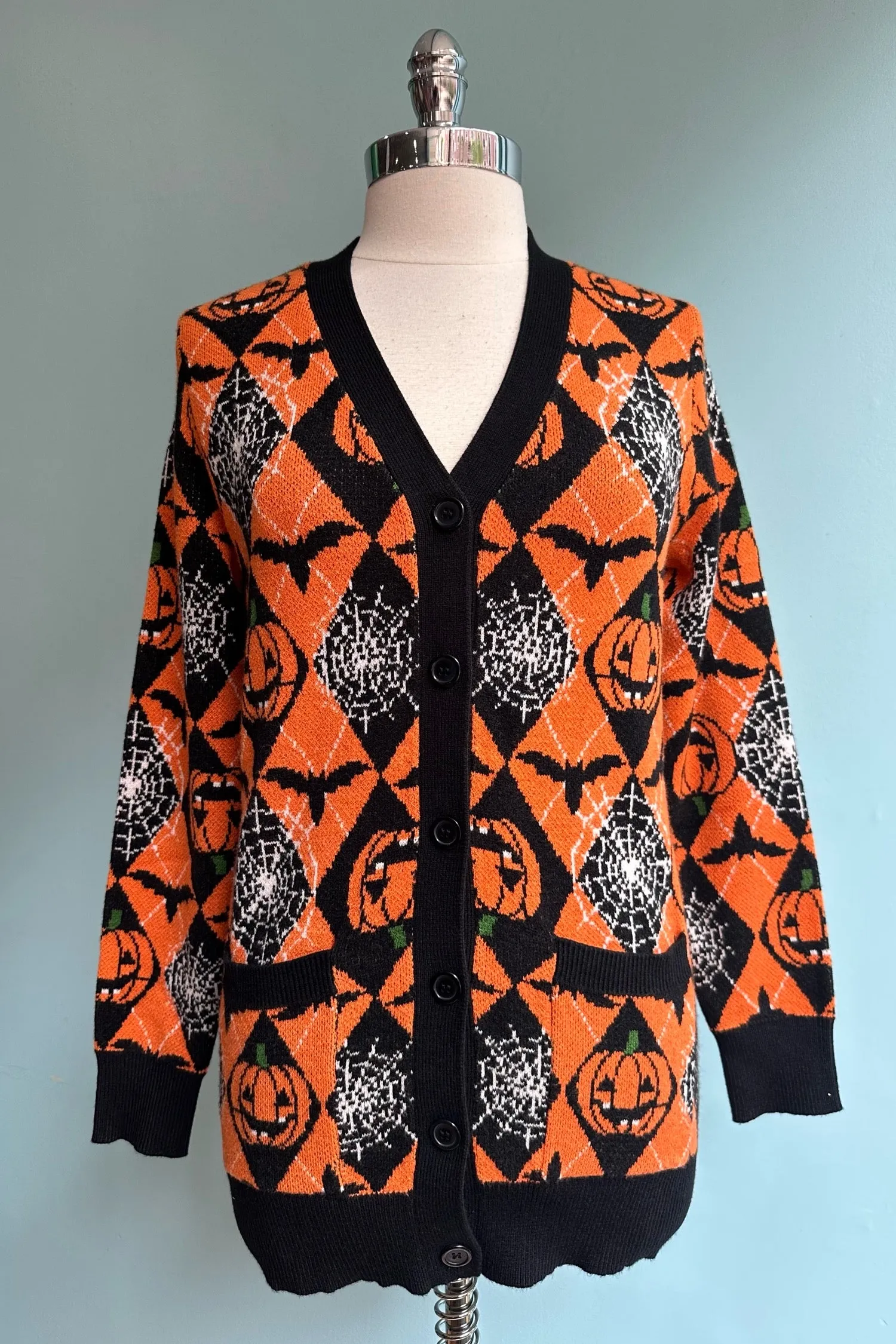 Fiona Jack-O'-Lantern Cardigan by Miss Lulo