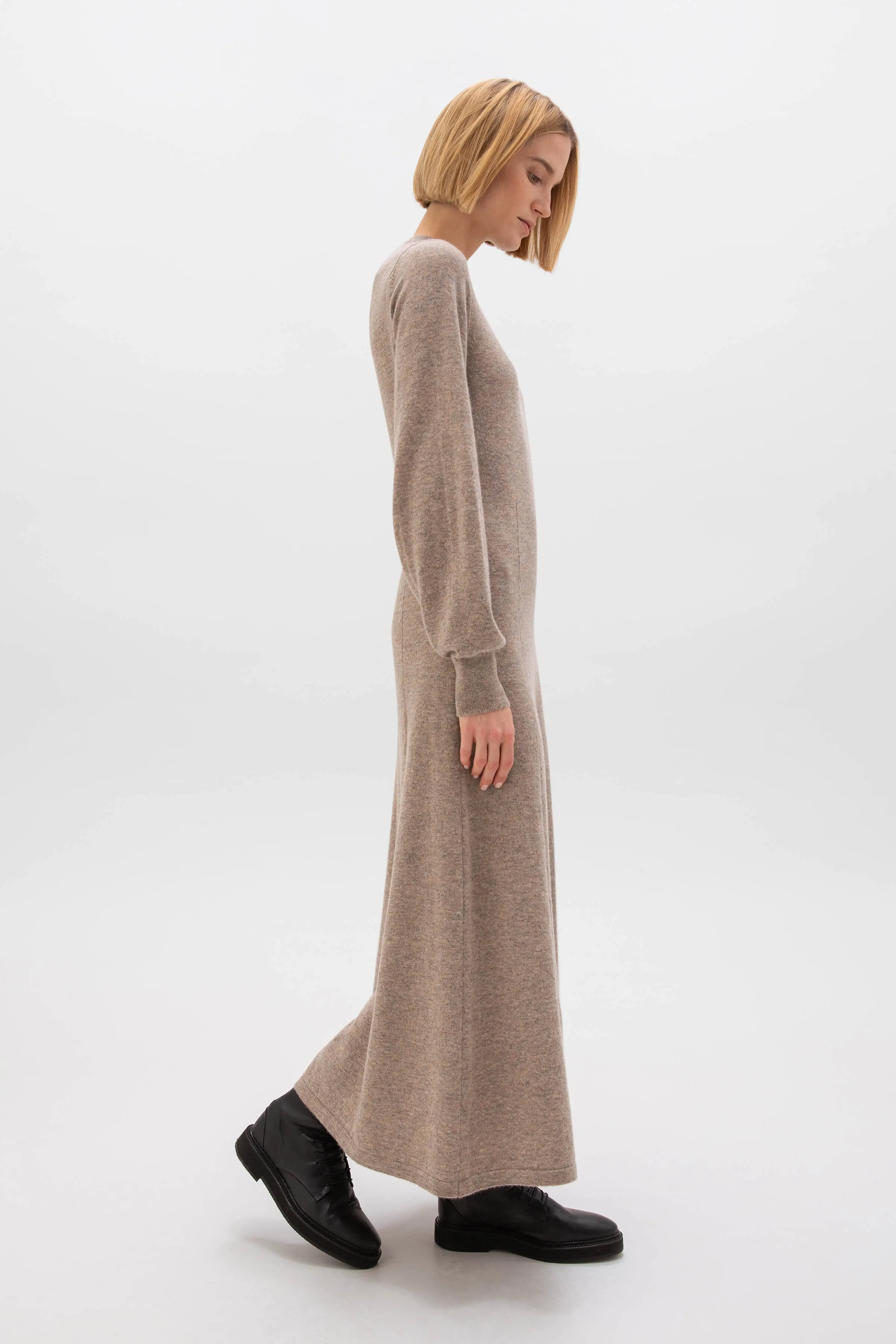 Fit & Flare Cashmere Dress