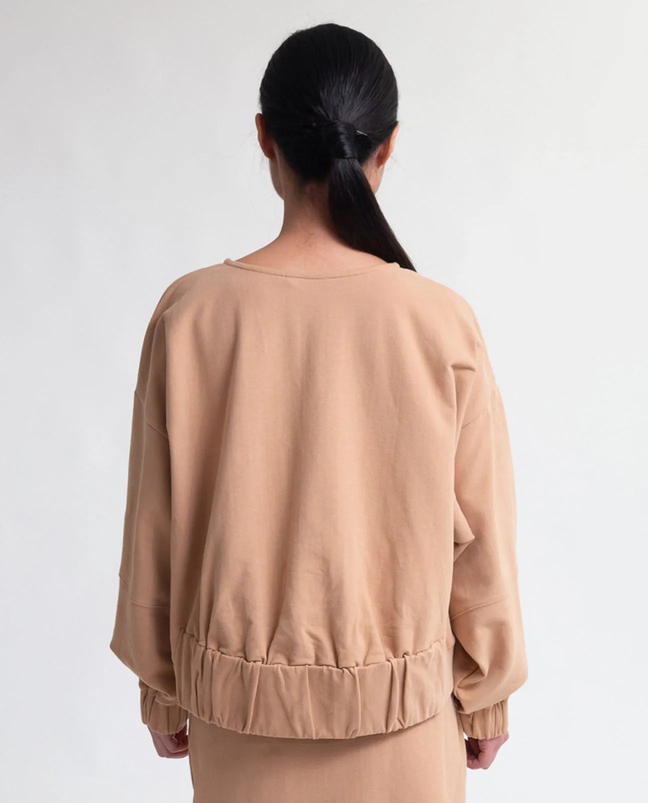 Gail Organic Cotton Sweatshirt In Fawn