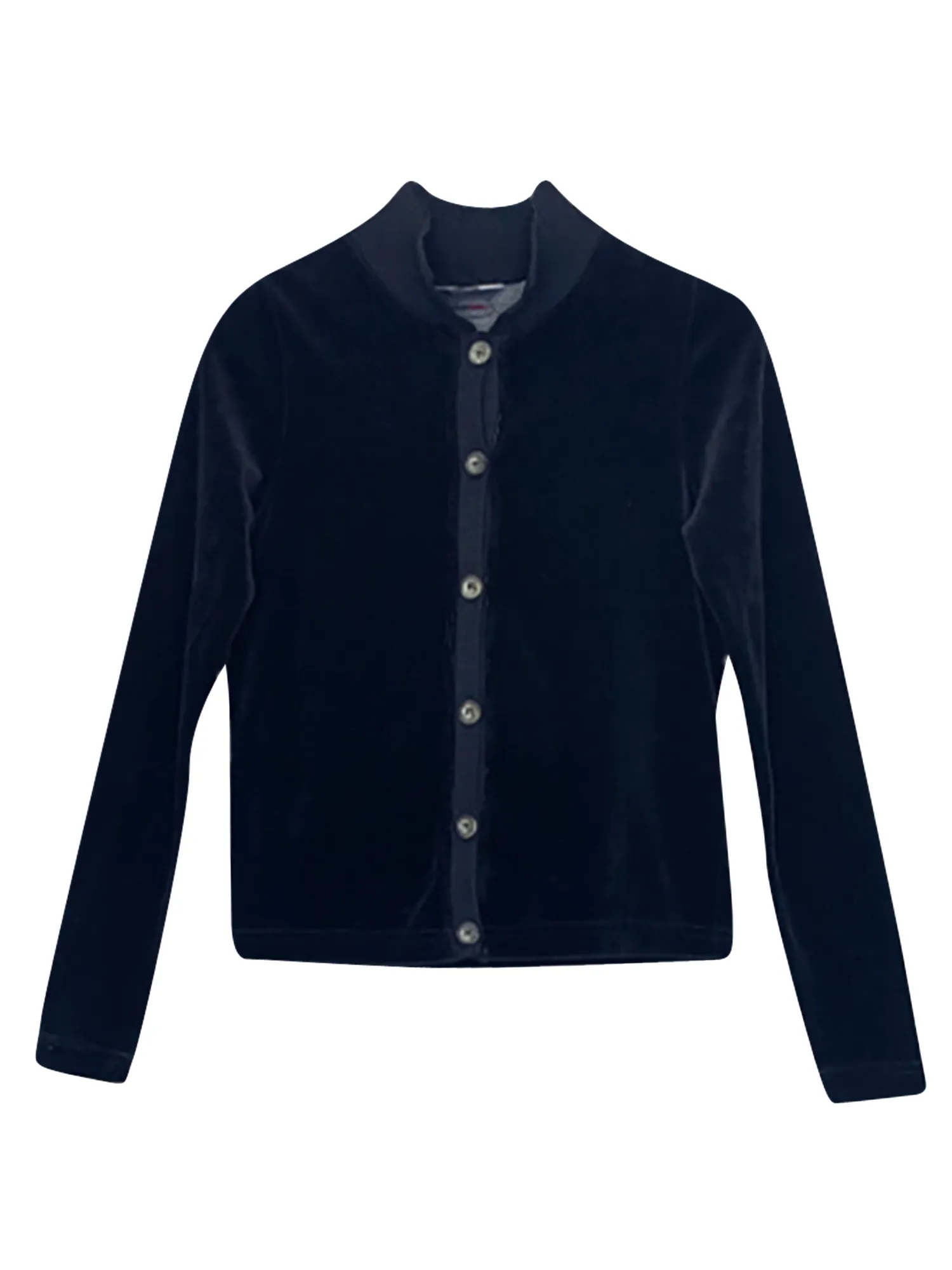 Hard Tail Velour Polo Cardigan (V-209)