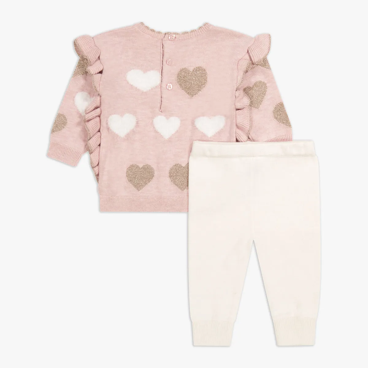 Heart Sweater Top & Pant Set