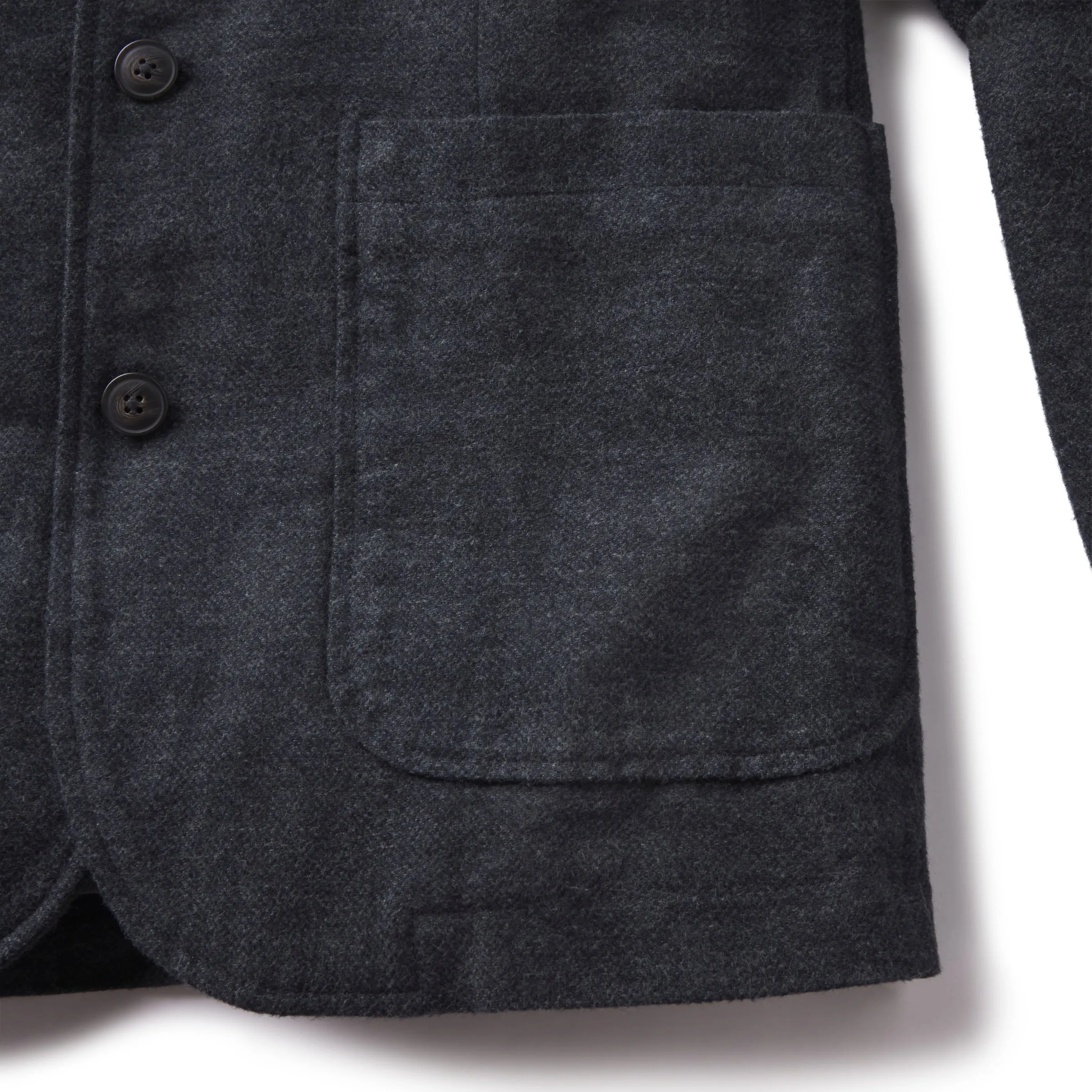 Holland Moleskin Blazer - Charcoal