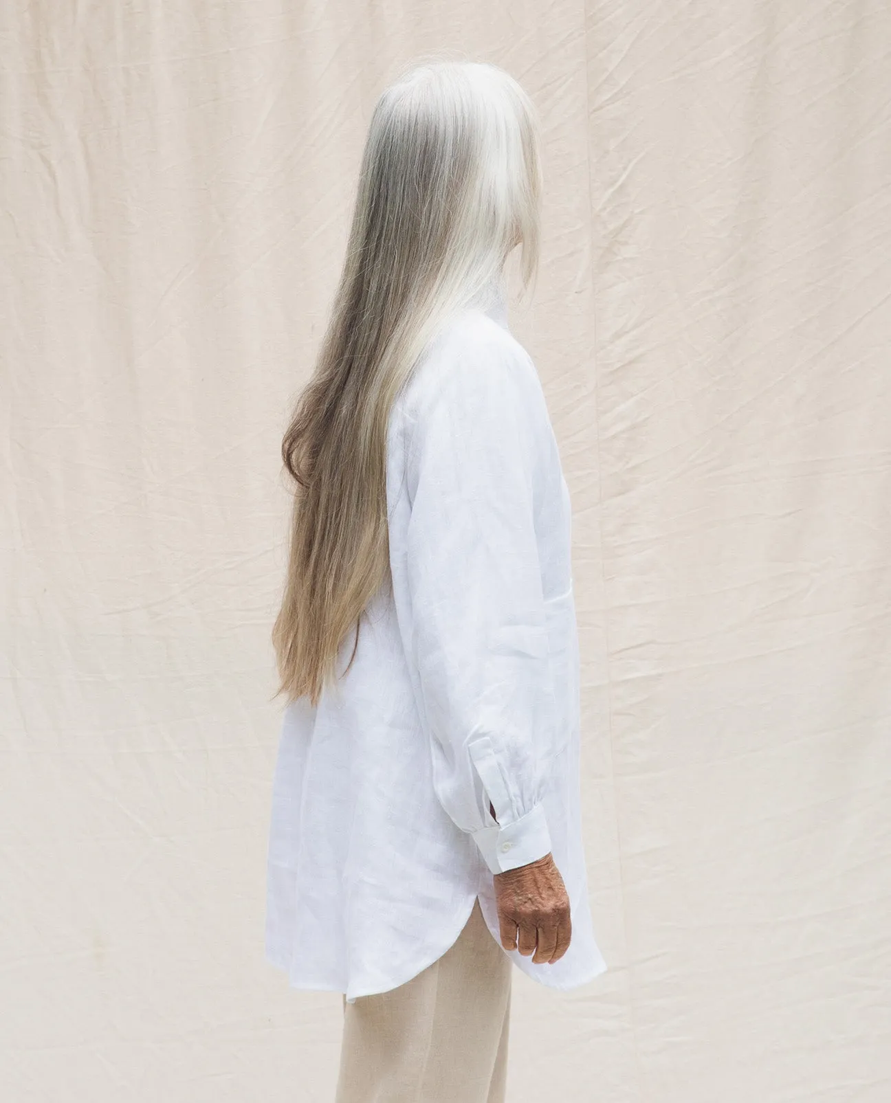 Jacqueline Linen Shirt In White