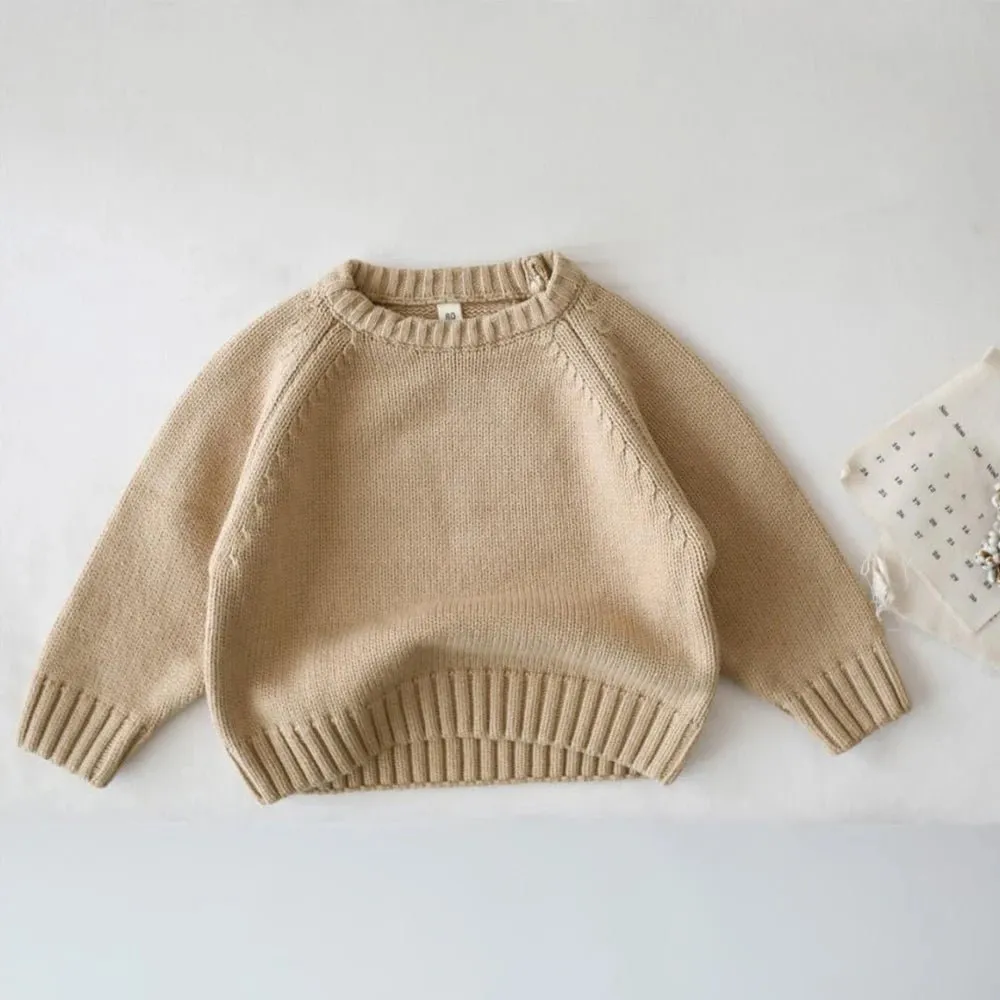 Kids' Colorful Crew Neck Sweater