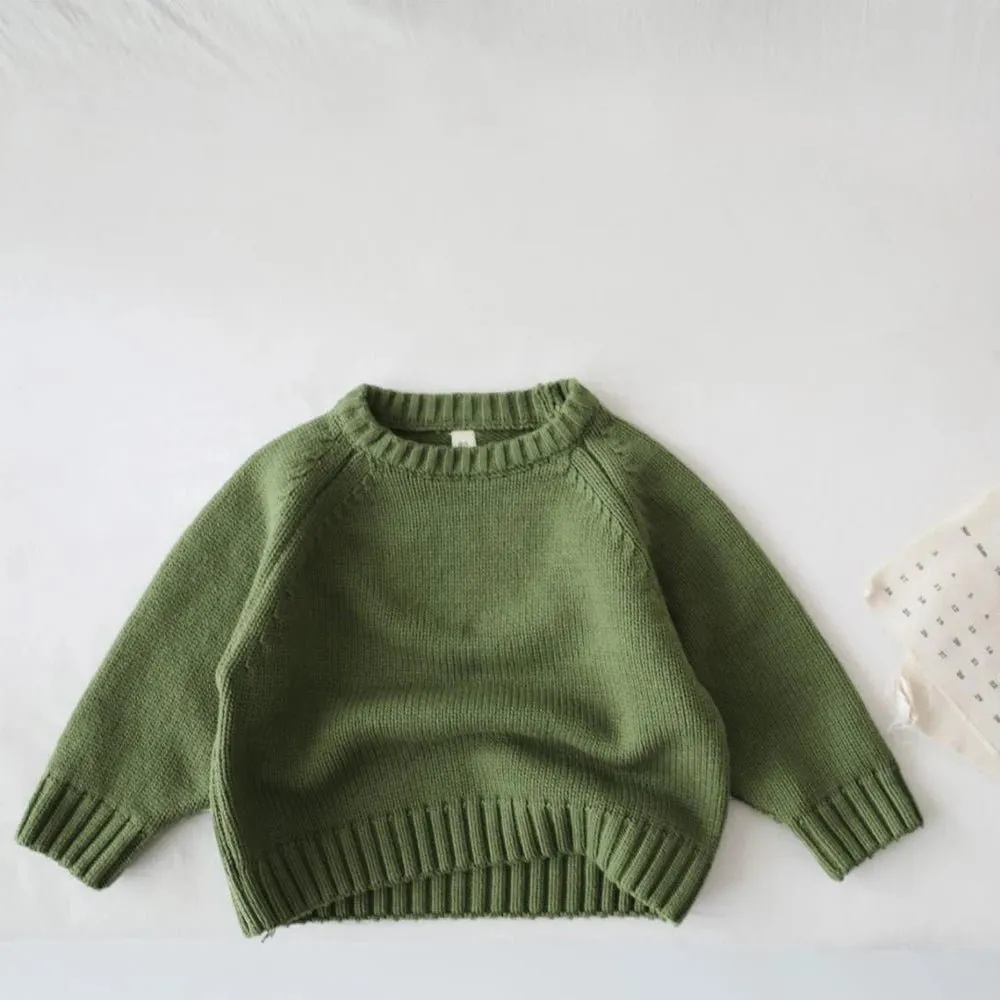 Kids' Colorful Crew Neck Sweater