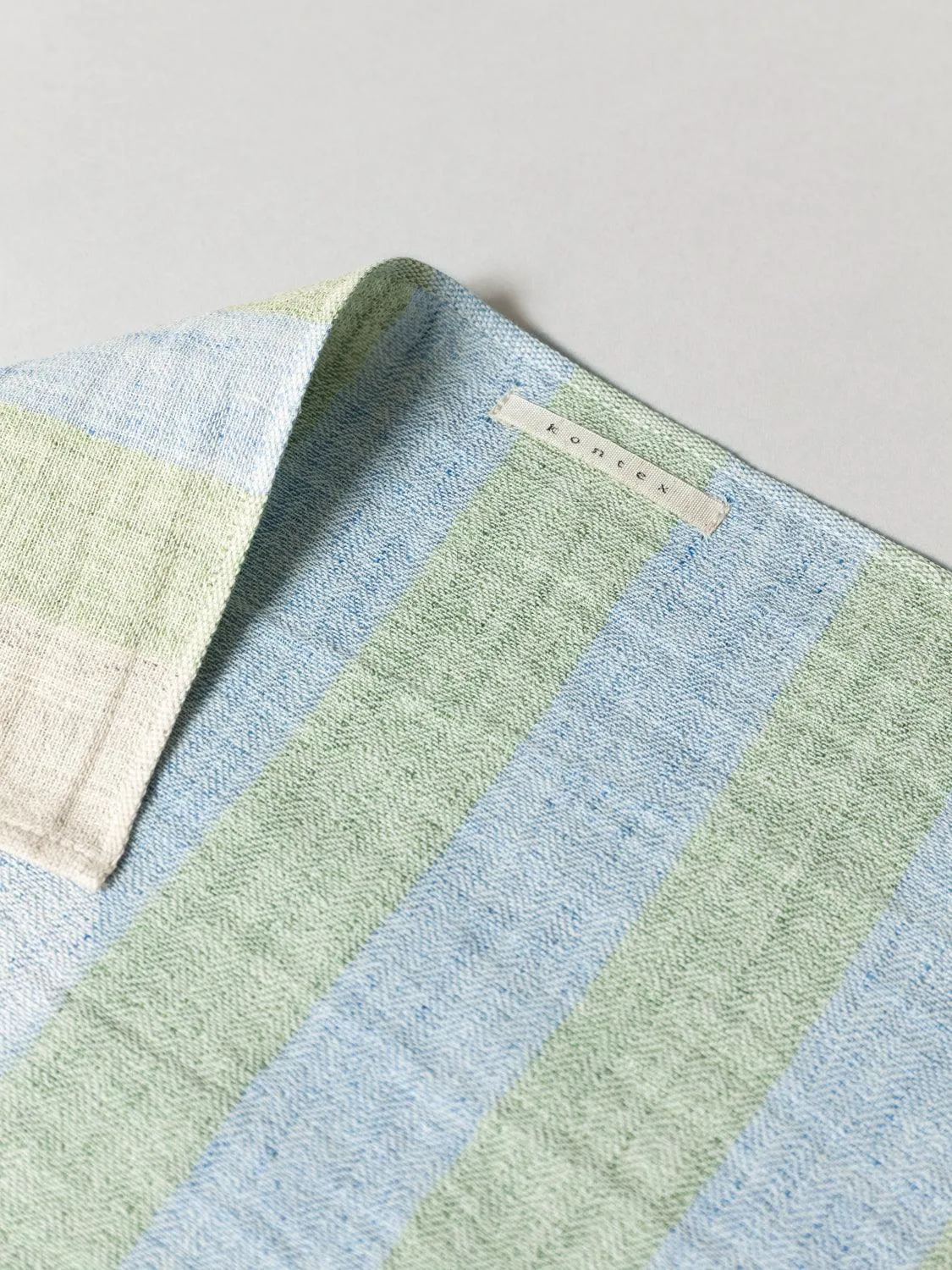 Linen50 Kitchen Towel, Blue   Green