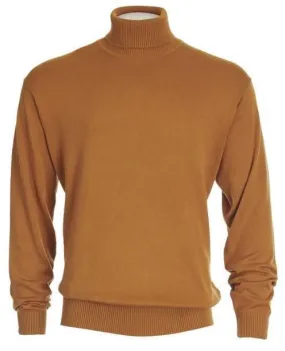 Men's Turtleneck Sweater color Rust