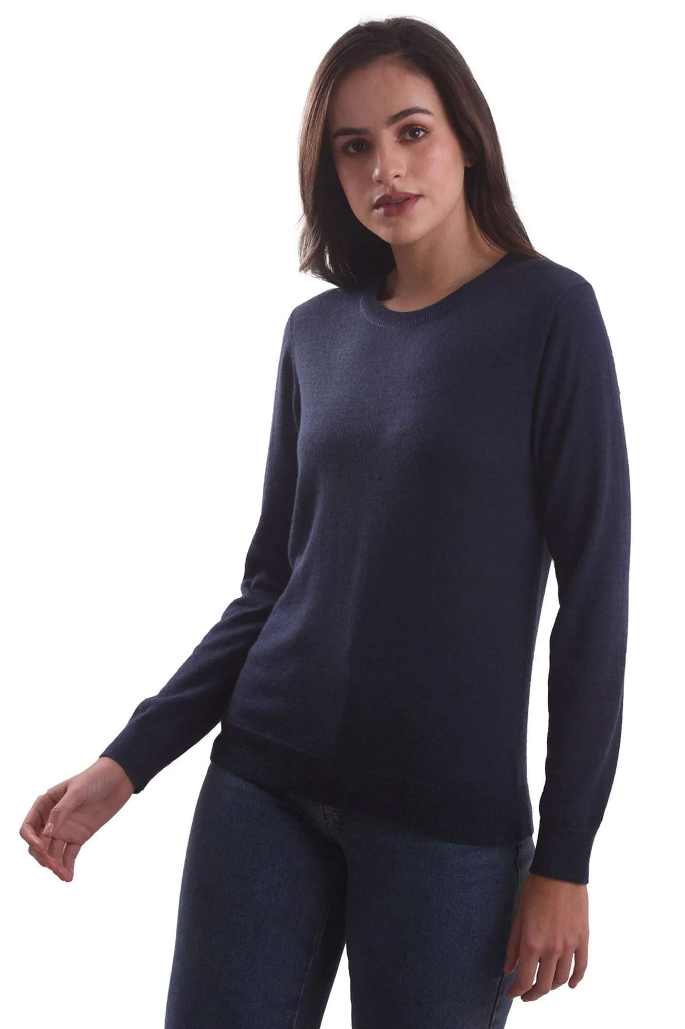 Midnight Blue Round Neck Sweater