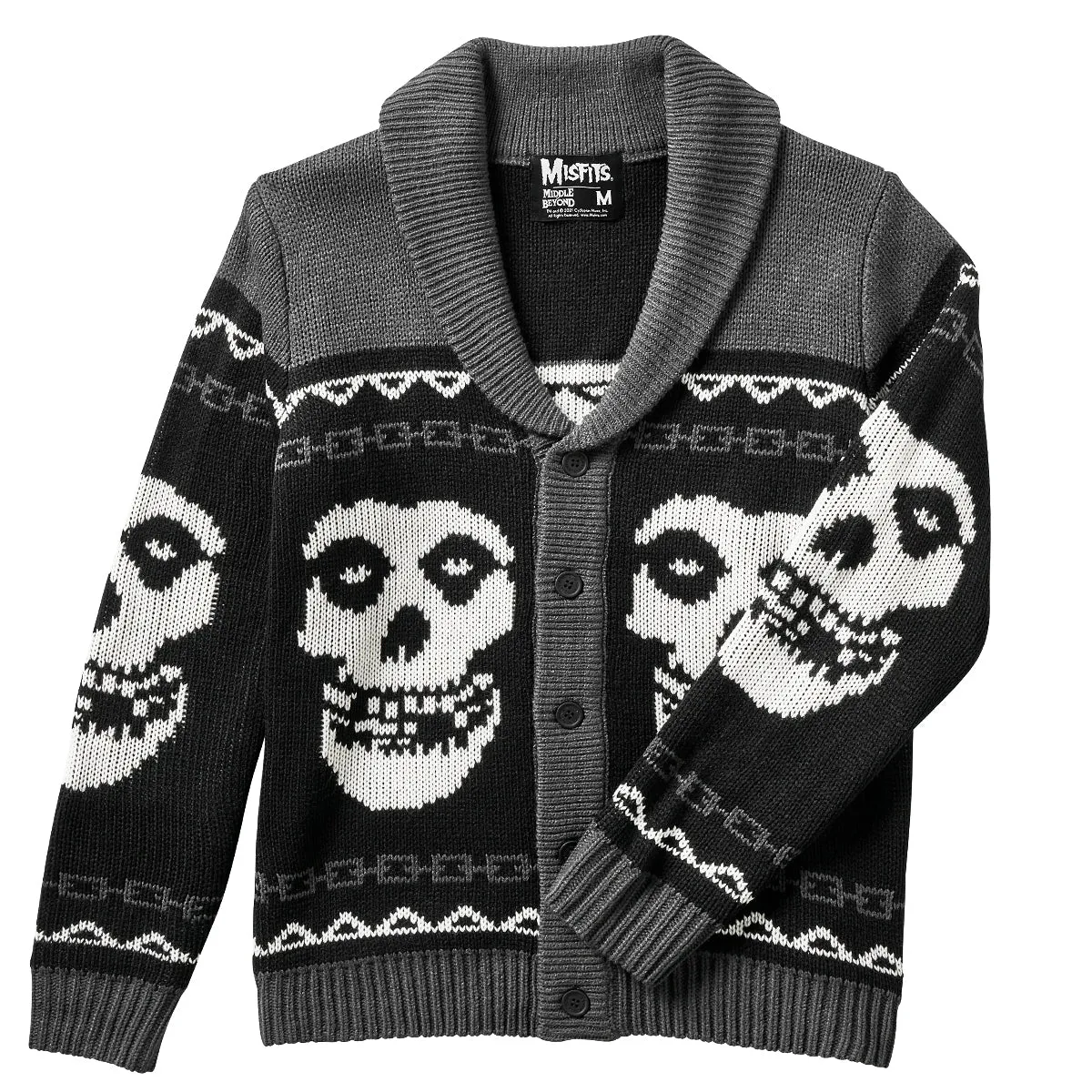 Misfits Fiend Cardigan Sweater