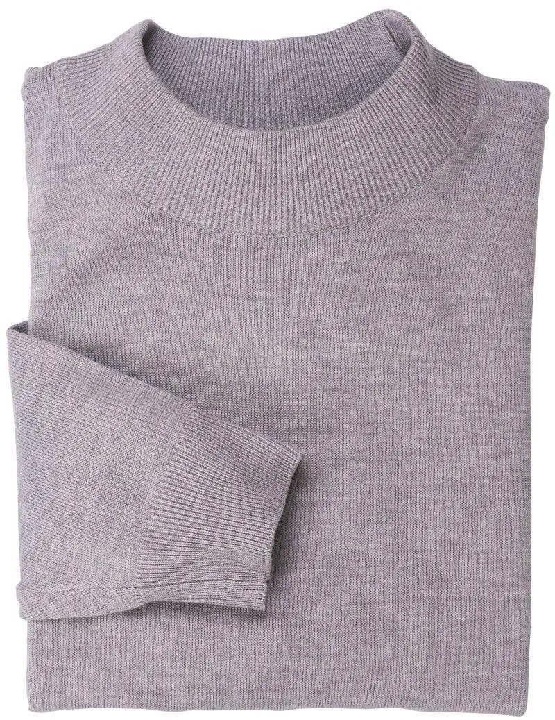 Mock Neck Sweater Color Grey