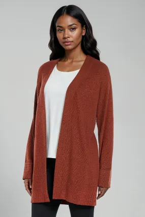 Nova Duster Cardigan | Cherry Mahogany