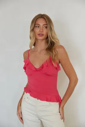 Paige Ruffle Trim Top