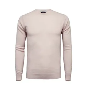 Pink Cashmere Crew Neck Sweater