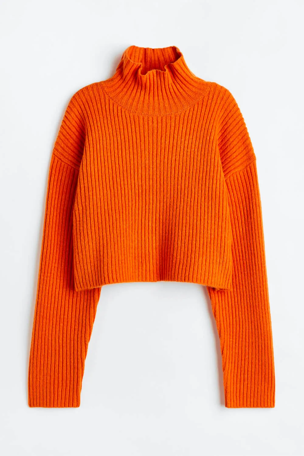 Ribbed Mock Turtleneck Sweater