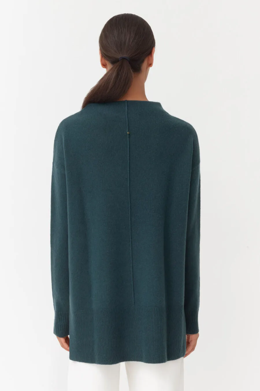 Single-Origin Cashmere Funnel Neck Sweater