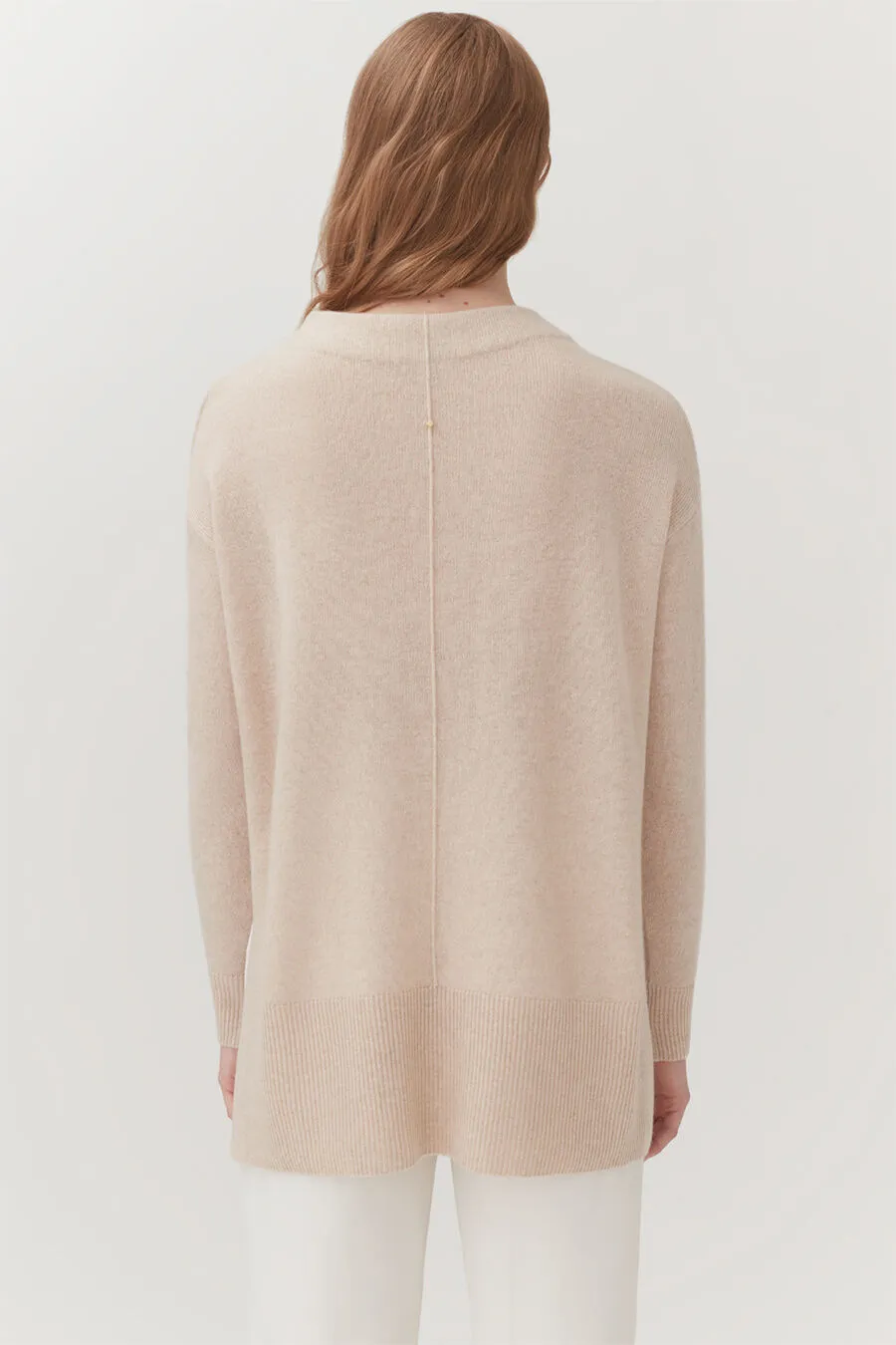 Single-Origin Cashmere Funnel Neck Sweater