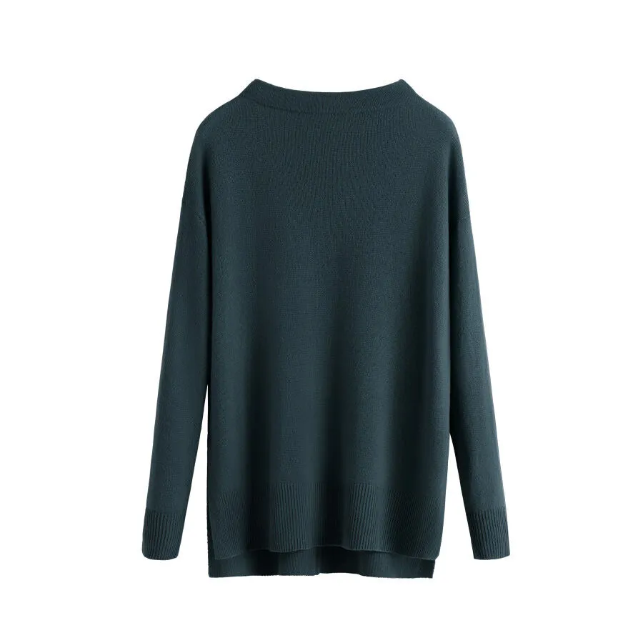 Single-Origin Cashmere Funnel Neck Sweater