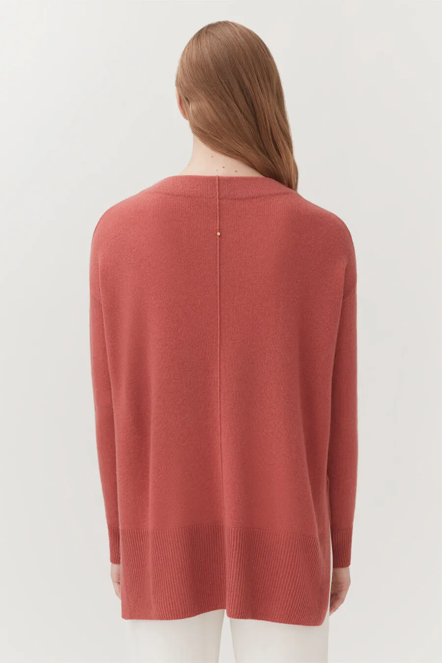 Single-Origin Cashmere Funnel Neck Sweater