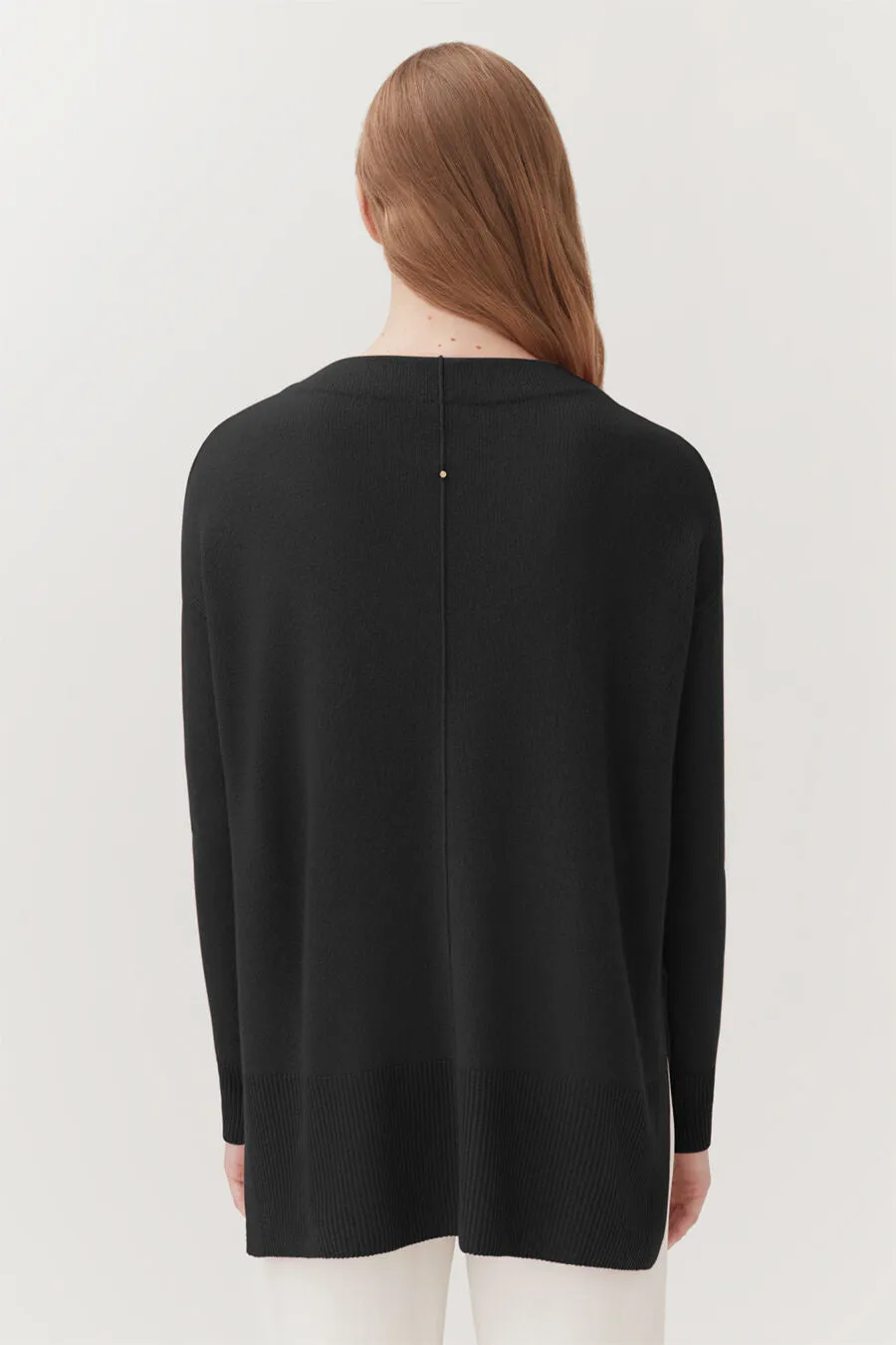 Single-Origin Cashmere Funnel Neck Sweater