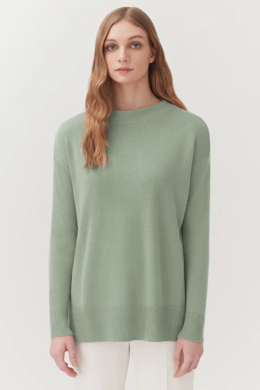 Single-Origin Cashmere Funnel Neck Sweater